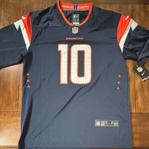 Denver Broncos Bo Nix #10 Adult Medium Jersey Blue NWT